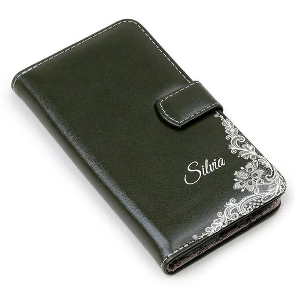 Capa para Celular de Couro com Nome