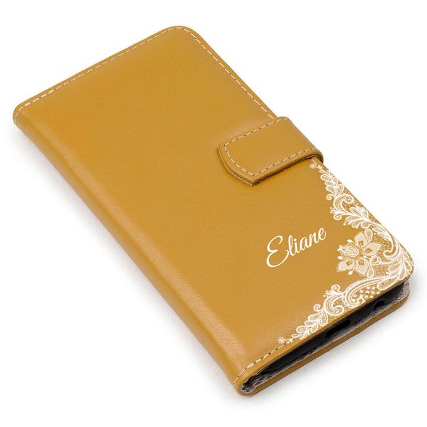 Capa para Celular de Couro com Nome