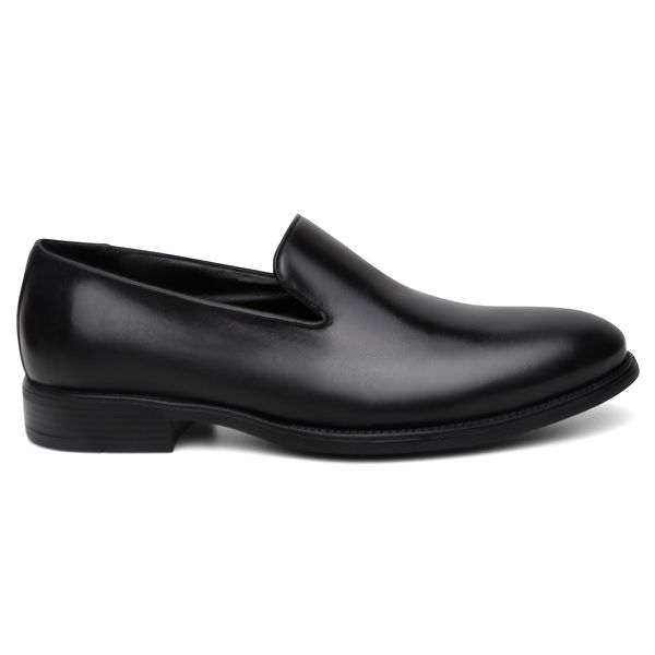 Mocassim Loafer Social Finlandia Liso Couro Preto 
