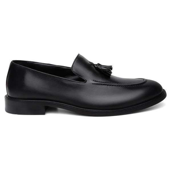 Mocassim Loafer Social Russia Bambolim Couro Preto