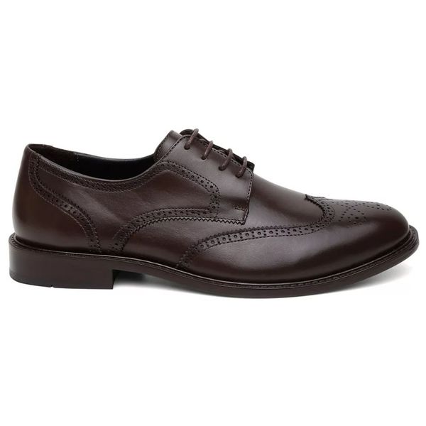 Sapato Social Brogue Tamanho Especial em Couro 