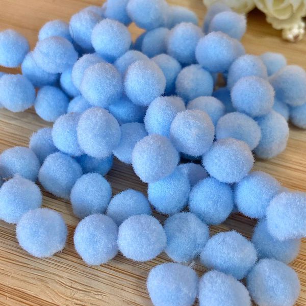 Pompom 1cm Azul BB- Cores Aproximadamente 100un