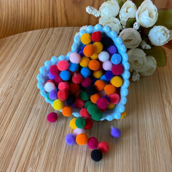 Pompom 1cm Color Sortido - Cores Aproximadamente 100un