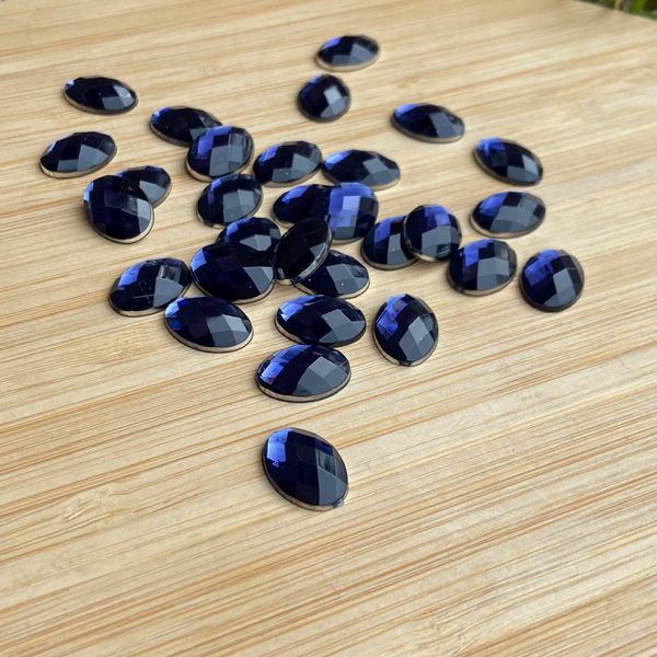 Chaton Oval 10x14 Azul Marinho 10 unidades
