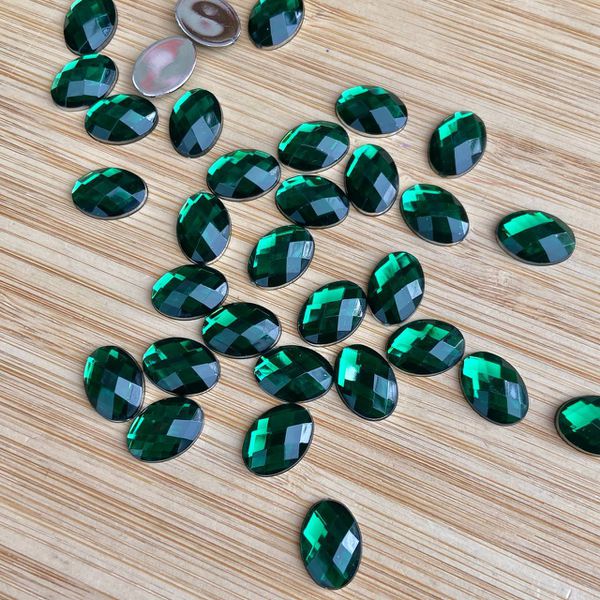 Chaton Oval 10x14 Verde Escuro 10 unidades
