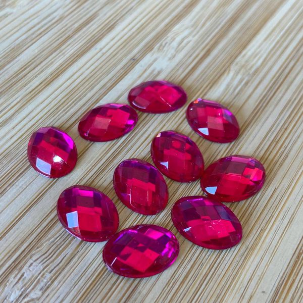 Chaton Oval 10x14 Rosa Pink 10 unidades