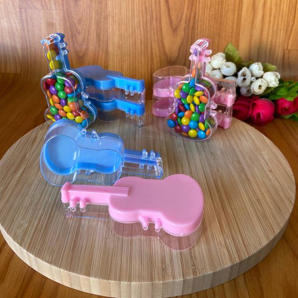 Baleiro Violão 5,3x10x2,5cm Azul/Rosa 10 unidades