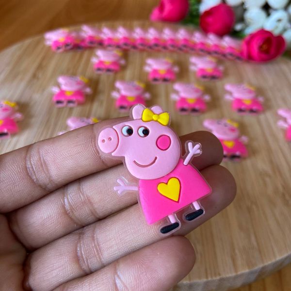 Aplique Emborrachado Peppa Pig Fada Pacote com 10 Unidades