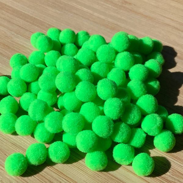 Pompom 1cm Verde Neon - Cores Aproximadamente 100un