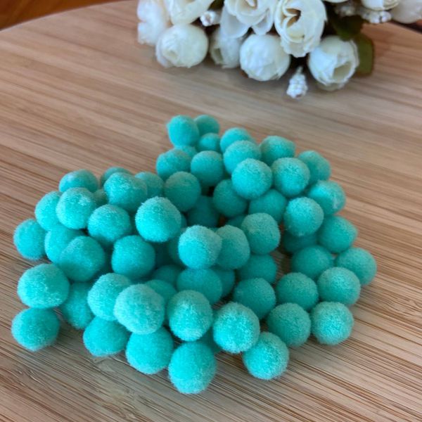 Pompom 1CM Tiffany - Cores Aproximadamente 100un