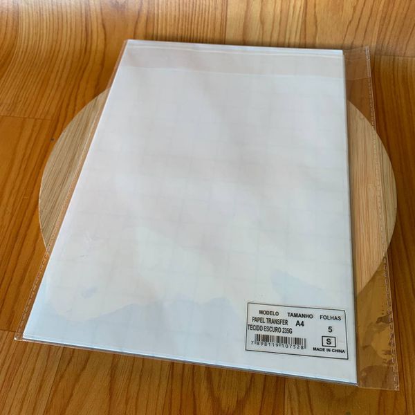 Papel Transfer Tecido Escuro 235g - 5 folhas