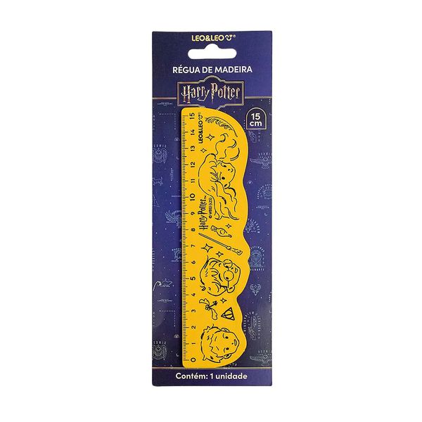  Régua de Madeira Decorada Harry Potter Leo&Leo - 15CM