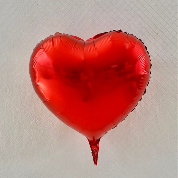 Balão metalizado coração 10 polegadas