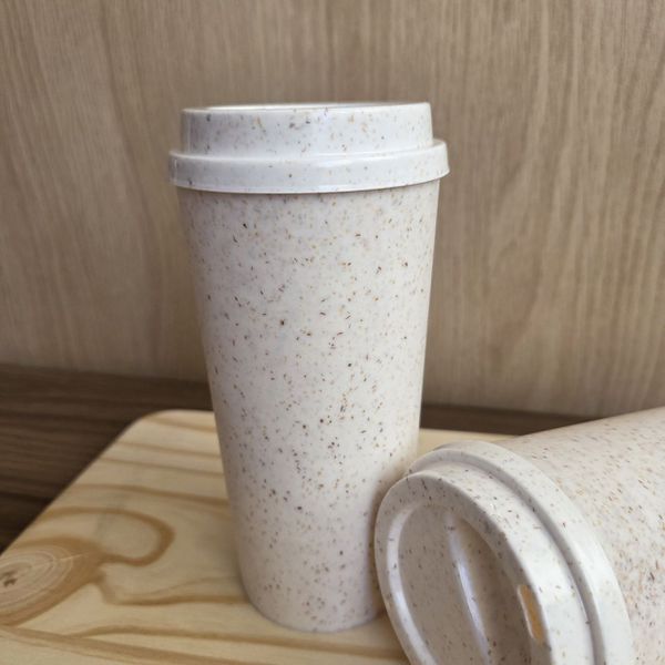 Copo Ecologic Marmorizado Bucks com Tampa - 450ML