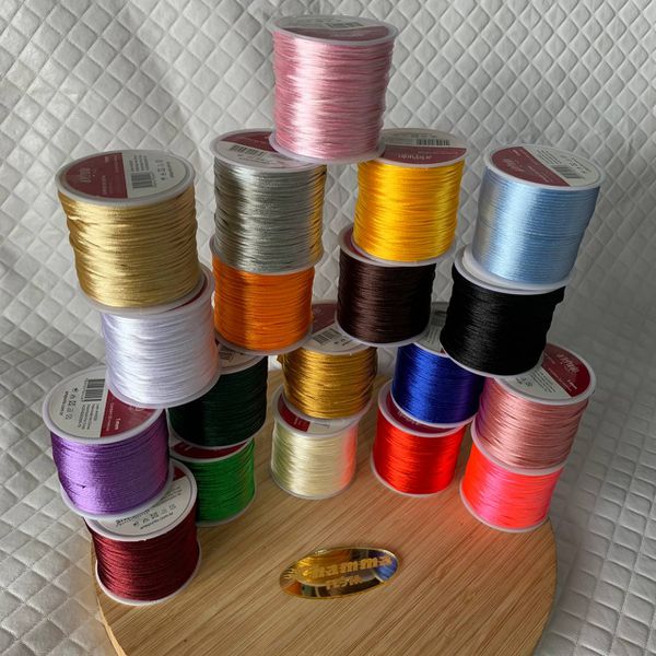 Cordão de cetim cores 1mm 50metros