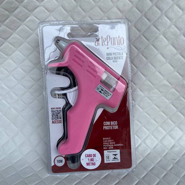 Mini pistola quente 10w 7mm biv. JQ102-a rosa artepunto