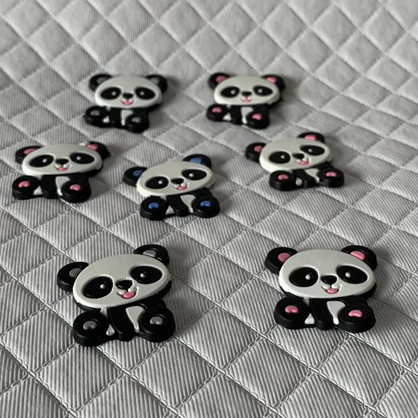Aplique Emborrachado Panda 10 unidades sortido