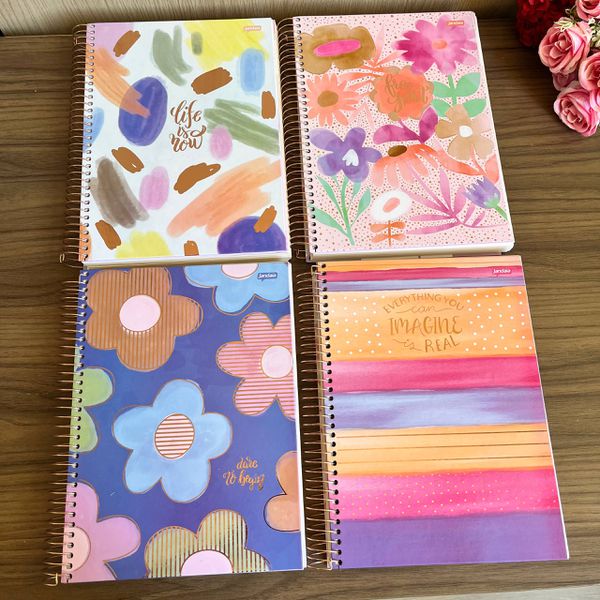 Caderno Espiral La Crème 15x1 - 240 Folhas