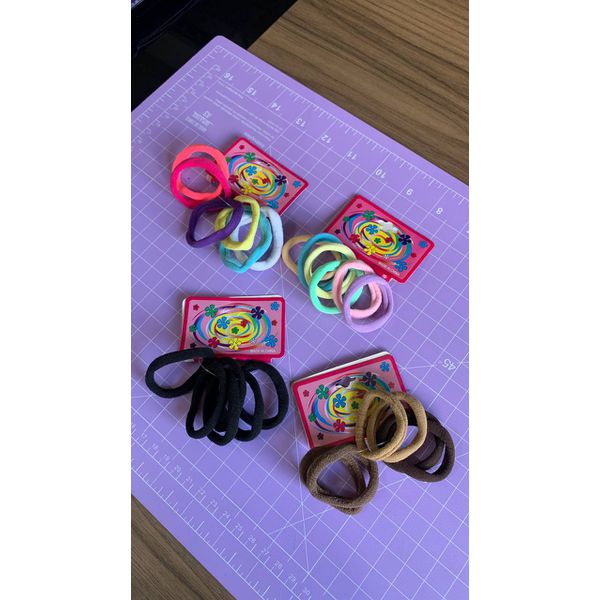 Ligunha/elástico para cabelo 6 unidades