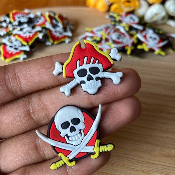 Kit emborrachado caveiras pirata 10 unidades