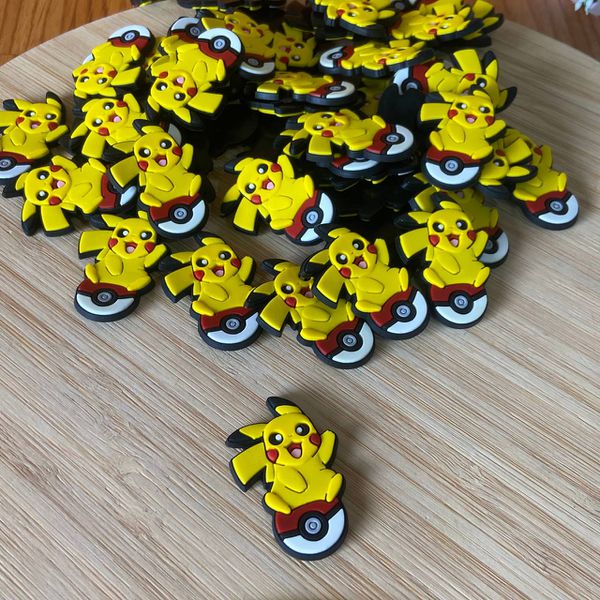 Aplique Emborrachado Pikachu pokebola pokemon 2,5X4cm 10 unidades