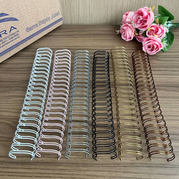 Wire-o Duplo Anel 2x1 A4 – 23 Anéis 1" (25,4mm) – Capacidade até 200 Folhas 75g