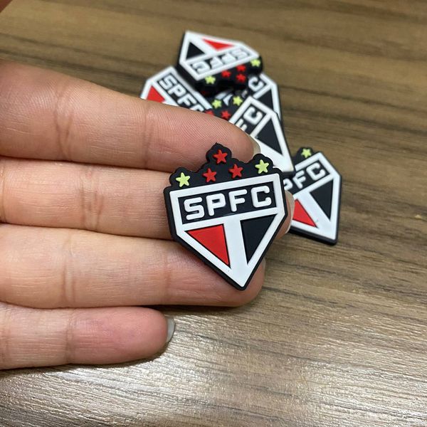 Aplique Emborrachado Símbolo São Paulo 3cm – 10 Unidades