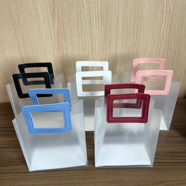 Sacola Fosca Quadrada com Alça de Courino - 18x15x8,5cm