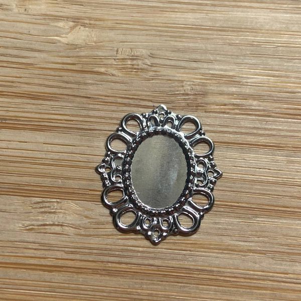 Tag 10X14mm Prata - 10 Unidades