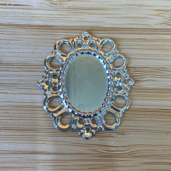 Tag 13x18mm Prata - 10 Unidades