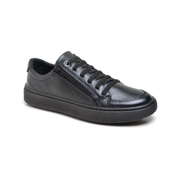 Sapatênis Masculino Couro Cft Preto