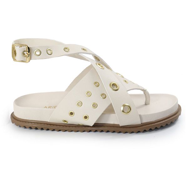 Papete Feminina Alessandra Sola Baixa Off-White