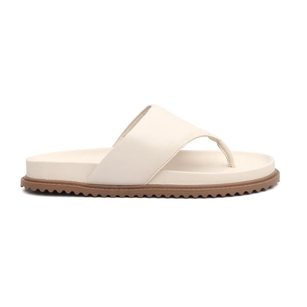 Sandália Feminina Papete de Dedo Fabi Off-White
