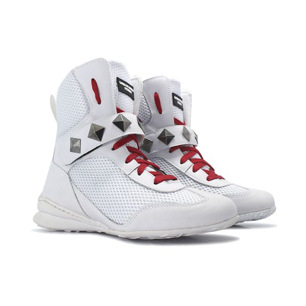 Bota De Treino Cheia De Marra Gym Branco e Vermelh - CHEIA DE MARRA 