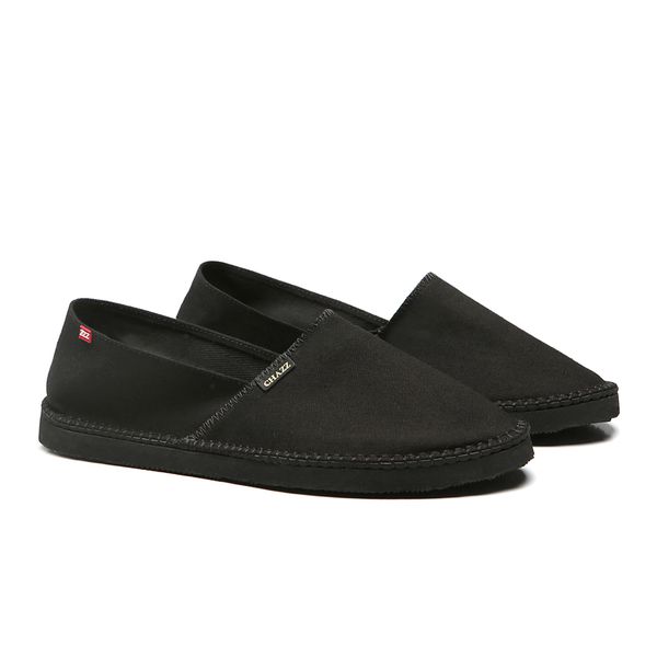 alpargatas espadrilhe tradicional chazz lona preto total unissex