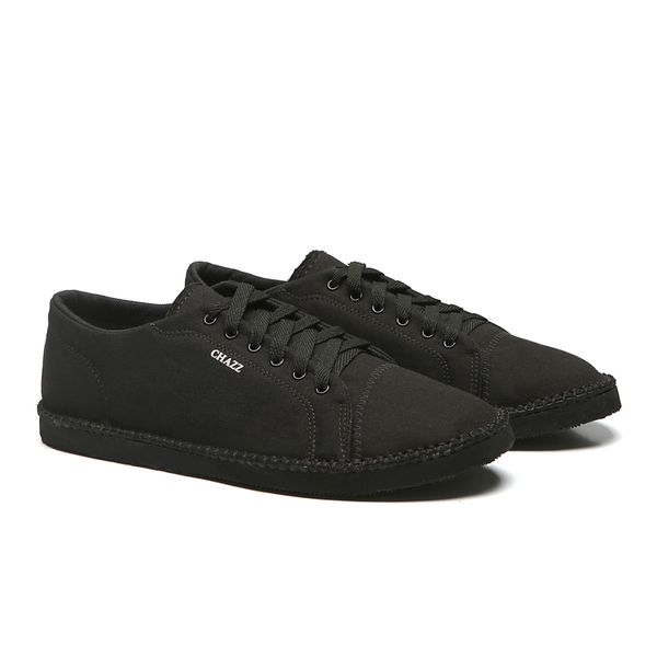 linha sapatênis sapatilha sneaker chazz - lona premium all black 