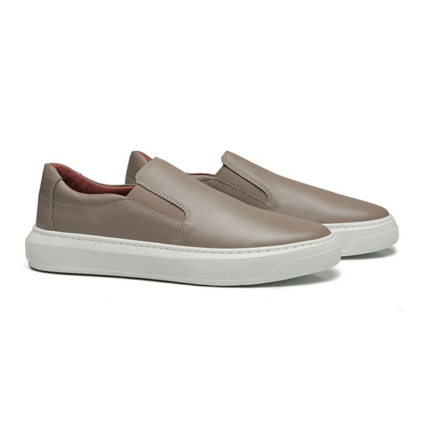 Tênis Slip On Casual Chazz Bege