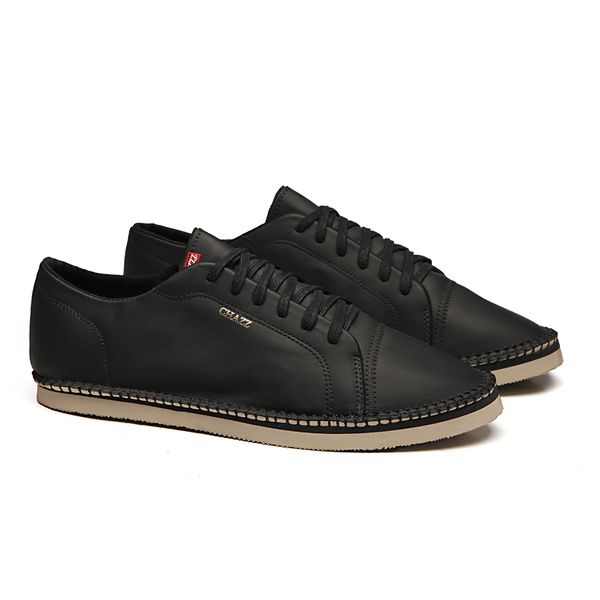 linha sapatênis sapatilha sneaker chazz couro napa preto