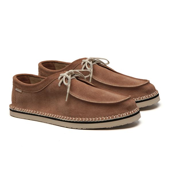 tenis espadrille cacareco chazz couro camurça rato