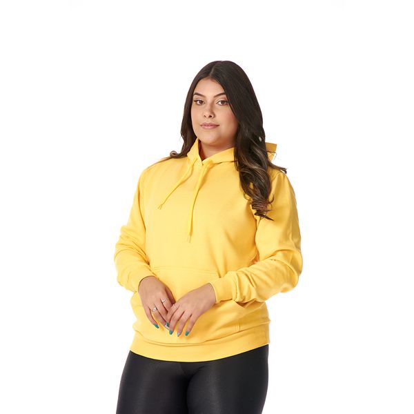 Blusa de moletom feminina amarela store