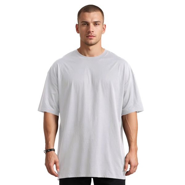 Camiseta Oversized Comum Lisa Elegante Branco