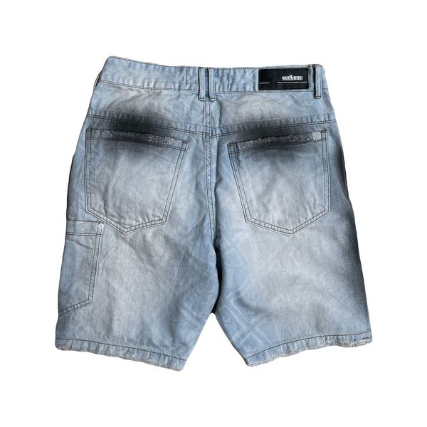 Bermuda jeans hot sale manchada