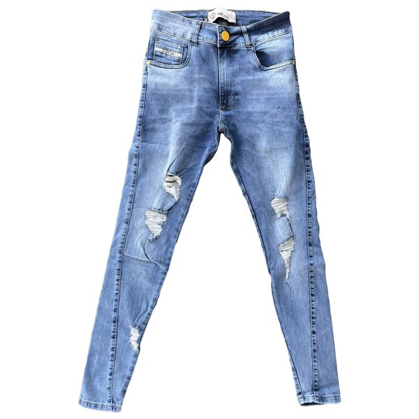 Calça Jeans Mix Jeans Botão Skinny Azul - Compre Agora