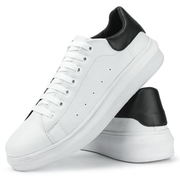 Tenis Sneaker CS8 Casual Macqueen Sola Alta Sapatênis Conforto - Branco