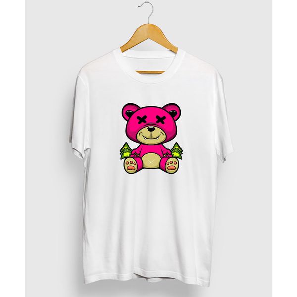 Camiseta Estampada Urso Money Bolado Streetwear Premium