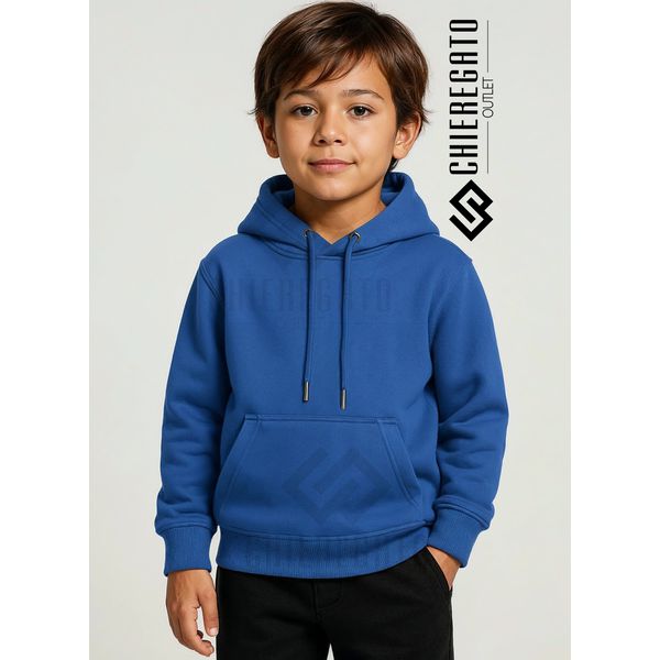 Moletom Canguru Infantil Unissex Azul