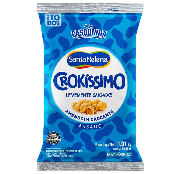 AMENDOIM CROKISSIMO LEV SALGADO 1.01KG SANTA HELENA - 85137 - CHOKDOCE