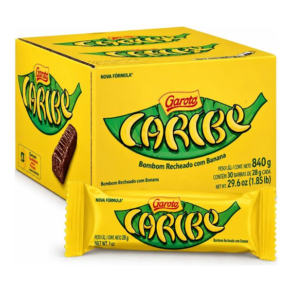 CHOCOLATE CARIBE 28G GAROTO - 194143 - CHOKDOCE