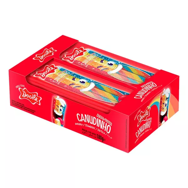  CANUDINHO MORANGO COLORIDO CITRICO 15G DOCILE - 378383 - CHOKDOCE