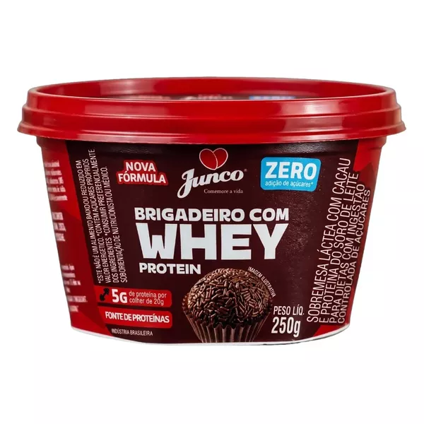 BRIGADEIRO ZERO C/WHEY 250G JUNCO - 858755 - CHOKDOCE